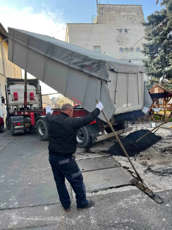 Tv2 székház földmunka, aszfaltozás